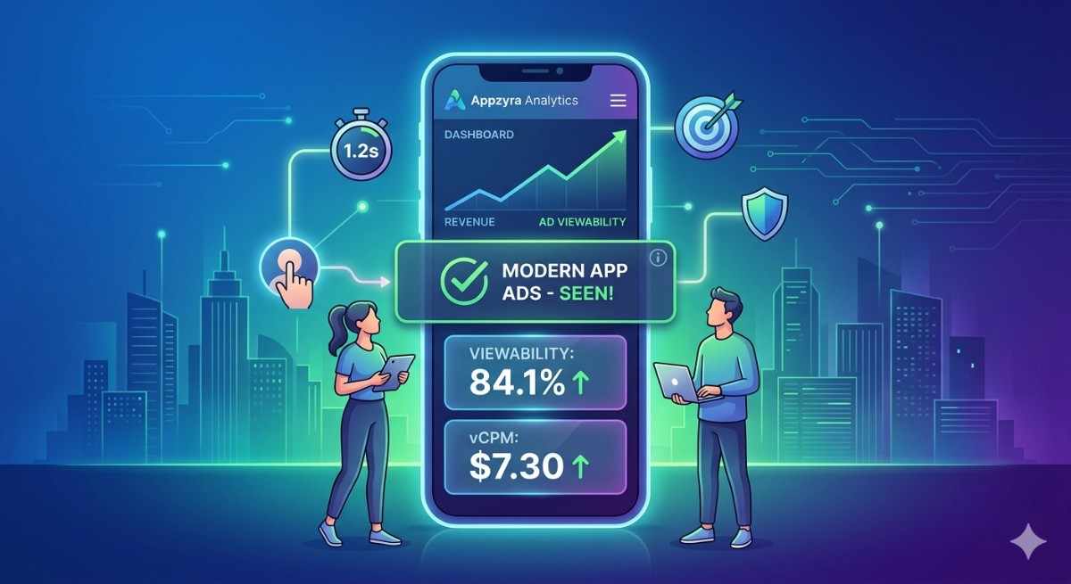How to Optimize Ad Viewability in Android: A Guide for High-Traffic Apps cover